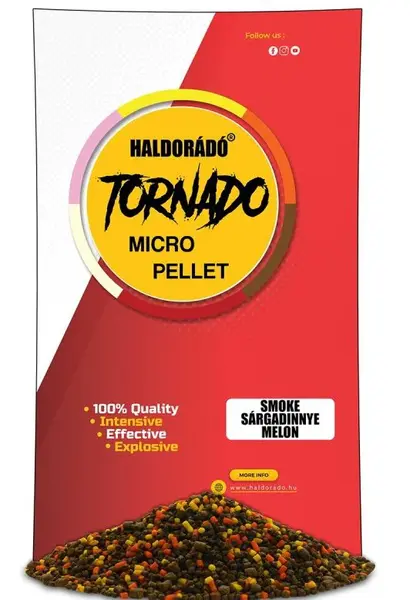 Haldorádó pelety tornado smoke micro pellet 400 g - žlutý meloun