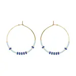 Pozlacené náušnice Lilou 252/35/KOL/MIXKAM/NIE/PO