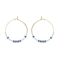 Pozlacené náušnice Lilou 252/35/KOL/MIXKAM/NIE/PO