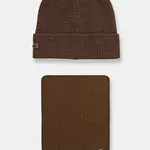 Vlnená čiapka a šál Lacoste