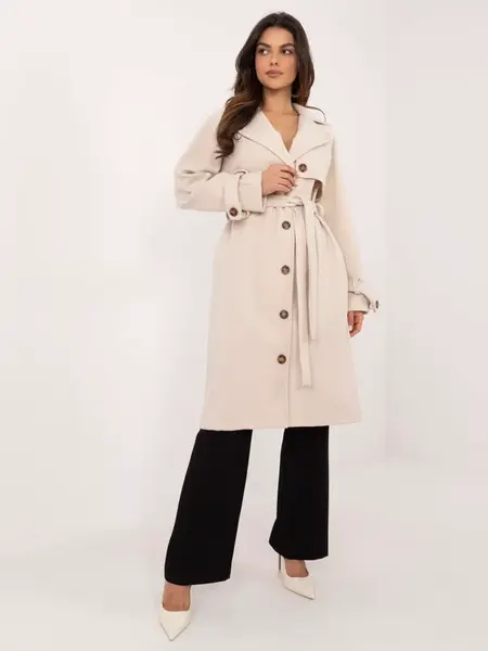 Coat TW-PL-BI-2209.71P-light beige