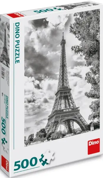 Puzzle Černobílá Eiffelova věž 500 dílků
