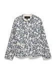VERO MODA Prechodná bunda  námornícka modrá / kamenná