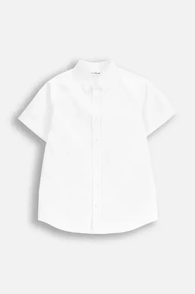 Dětská bavlněná košile Coccodrillo bílá barva, ELEGANT JUNIOR BOY