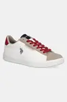Sneakers boty U.S. Polo Assn. TYMES bílá barva, TYMES011M/5YN1