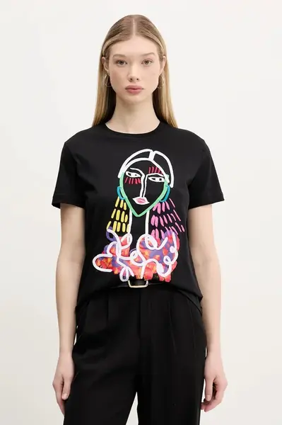 Desigual Bavlněné tričko Desigual MISURI