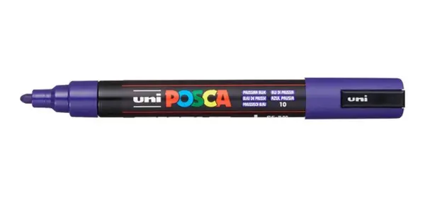 Akrylová fixa Uni Posca PC-5M – 10 pruská modř