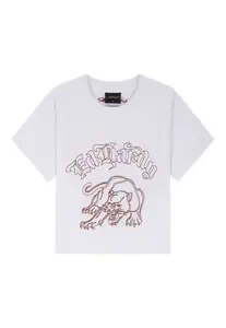 Ed Hardy Tričko  červená / biela