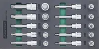 Modul pěnový - zástrčné hlavice XZN 1/2", M5 - M18, 20 ks - JONNESWAY S64H4120KV