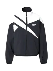 Reebok Prechodná bunda  čierna / biela
