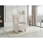 Sit & More RELAXAČNÍ KŘESLO, textil, krémová