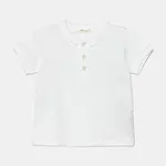 Dětské polo tričko United Colors of Benetton bílá barva, 3WG9A3007