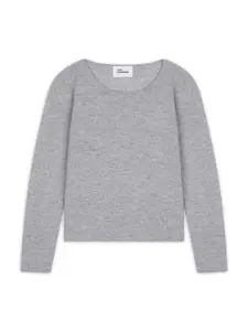 JUST CASHMERE Sveter 'Vivian'  sivá