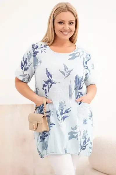 Kesi Włoski dámsky bavlnený top plus-size