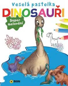 Veselá pastelka Dinosauři (Supermalování) - kniha z kategorie Omalovánky