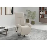 Sit & More RELAXAČNÍ KŘESLO, textil, krémová