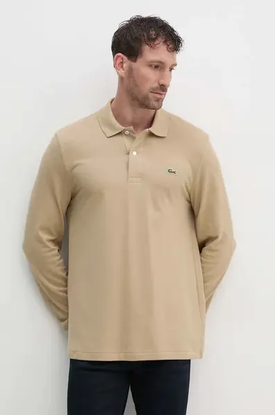 Lacoste tričko s dlouhým rukávem pánské bavlněné