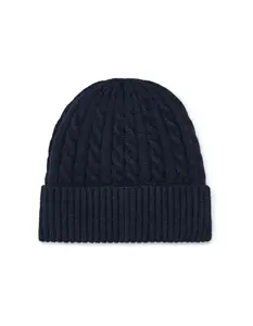 Tmavě modrá zimní čepice Celio