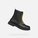 Černé kotníkové boty Geox Eclair