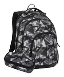 Školský set Bagmaster LINCOLN 26 A Set Black-White