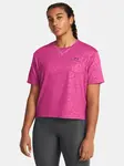 Under Armour Tričko Vanish Energy Emboss Crop SS-PNK - Dámské
