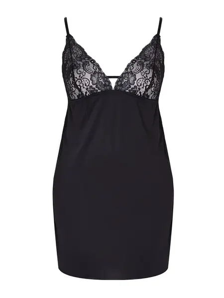 Trendyol Curve Negližé  čierna