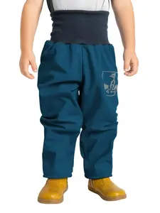 Softshellové nohavice pre batoľatá bez zateplenia Basic, Kobaltová - veľ. 92/98