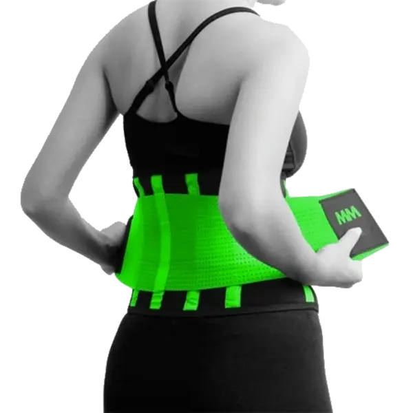 MADMAX MFA-277 SLIMMING BELT - Black/Neon green, XL