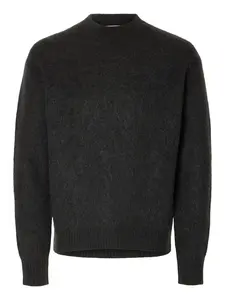 SELECTED Sveter  tmavosivá