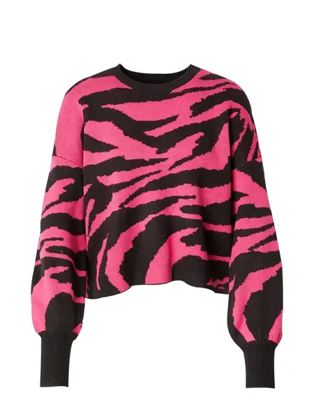 ONLY Sveter  ružová / čierna