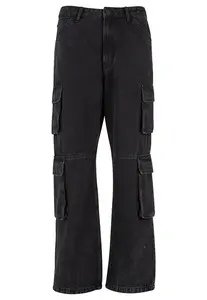 2Y Studios Rifľové kapsáče 'Aidan'  čierny denim