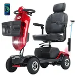 Sweetrich Max Plus Mobility Scooter 300W Motor 24V 20Ah Battery 9 inch Tires 6km/h Max Speed 25km Range - Red