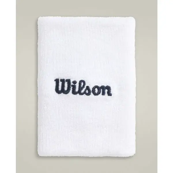 Wilson U WIDE TERRY WRISTBANDS Potítko, biela, veľkosť UNI