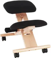 TEMPO KONDELA Ergonomická klekačka GROCO černá/ buk