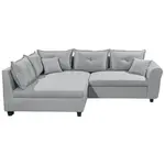 Livetastic ROHOVÁ SEDAČKA, textil, šedá