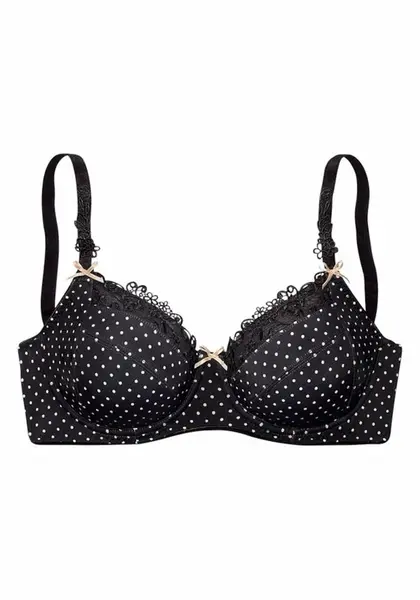 NUANCE Podprsenka  čierna / biela