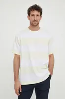 Bavlněné tričko Levi's žlutá barva