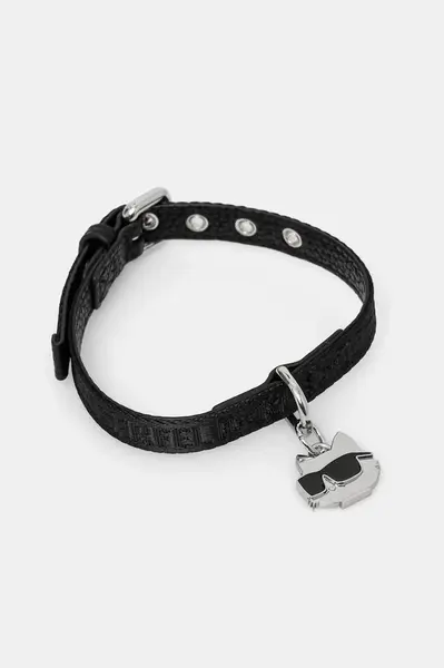 Psí obojek Karl Lagerfeld černá barva, A1M42052