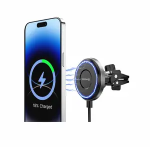 Magnetický držák do ventilace Swissten AirHold s bezdrátovým nabíjením (kompatibilní s MagSafe)