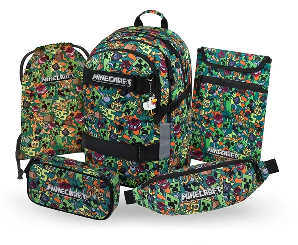 Baagl Školní set Skate Minecraft Chaos II