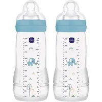 MAM Easy Active™ Baby Bottle detská fľaša 4m+ Blue 2x330 ml