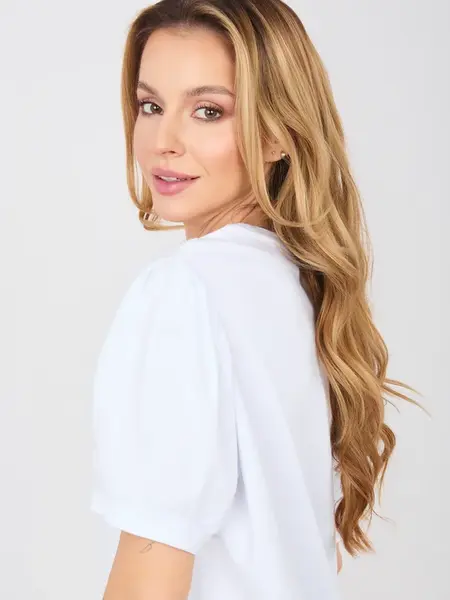 Bílá dámská halenka oversize RUE PARIS