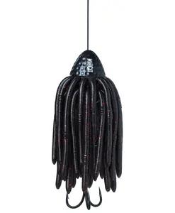 Madcat chobotnička worm teaser sinking 1,0 mm 220 lb 35 cm black - 200 g