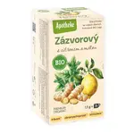 Apotheke BIO Zázvor s citronem a mátou porcovaný čaj 20x1,5 g