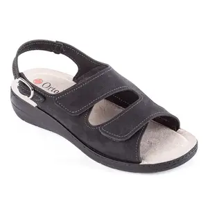Dámske sandále na kline čierne veľ. 39