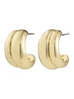 Pilgrim Náušnice 'Miko'  zlatá