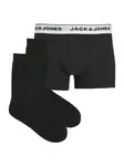 JACK & JONES Boxerky 'JACORDINARY'  svetlosivá / čierna / biela