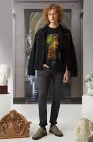 Bavlněné tričko Medicine pánské, černá barva, s potiskem