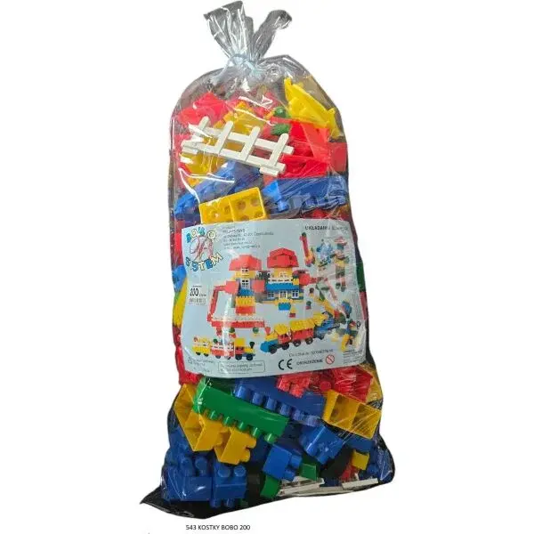 RELAKS-TOYS BOBO 200 KS Dětské kostky, mix, velikost