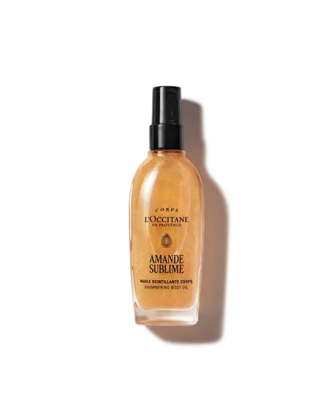 Třpytivý tělový olej Amande Sublime (Mandle)